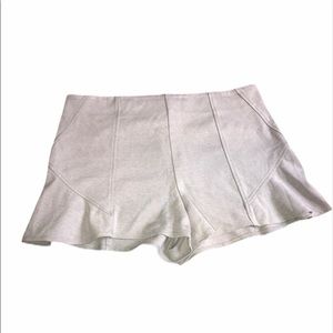 Free People High Waist Shorts in Soft Gray